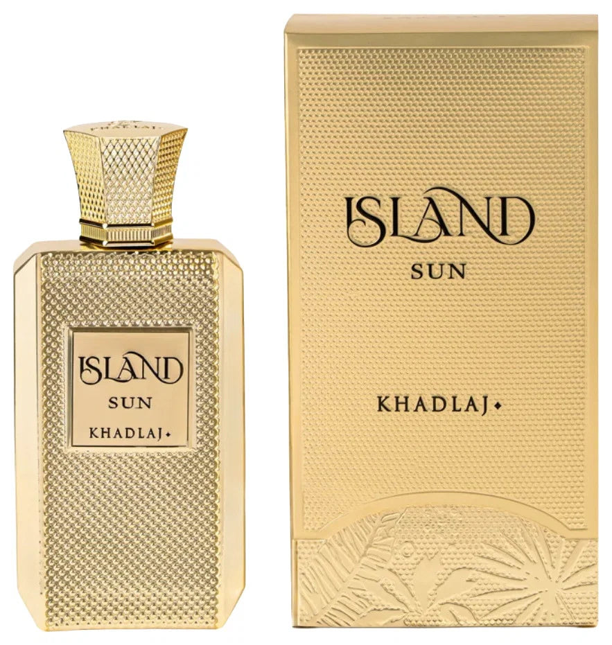 Khadlaj Island Sun EdP Flakon mit tropischem Design
