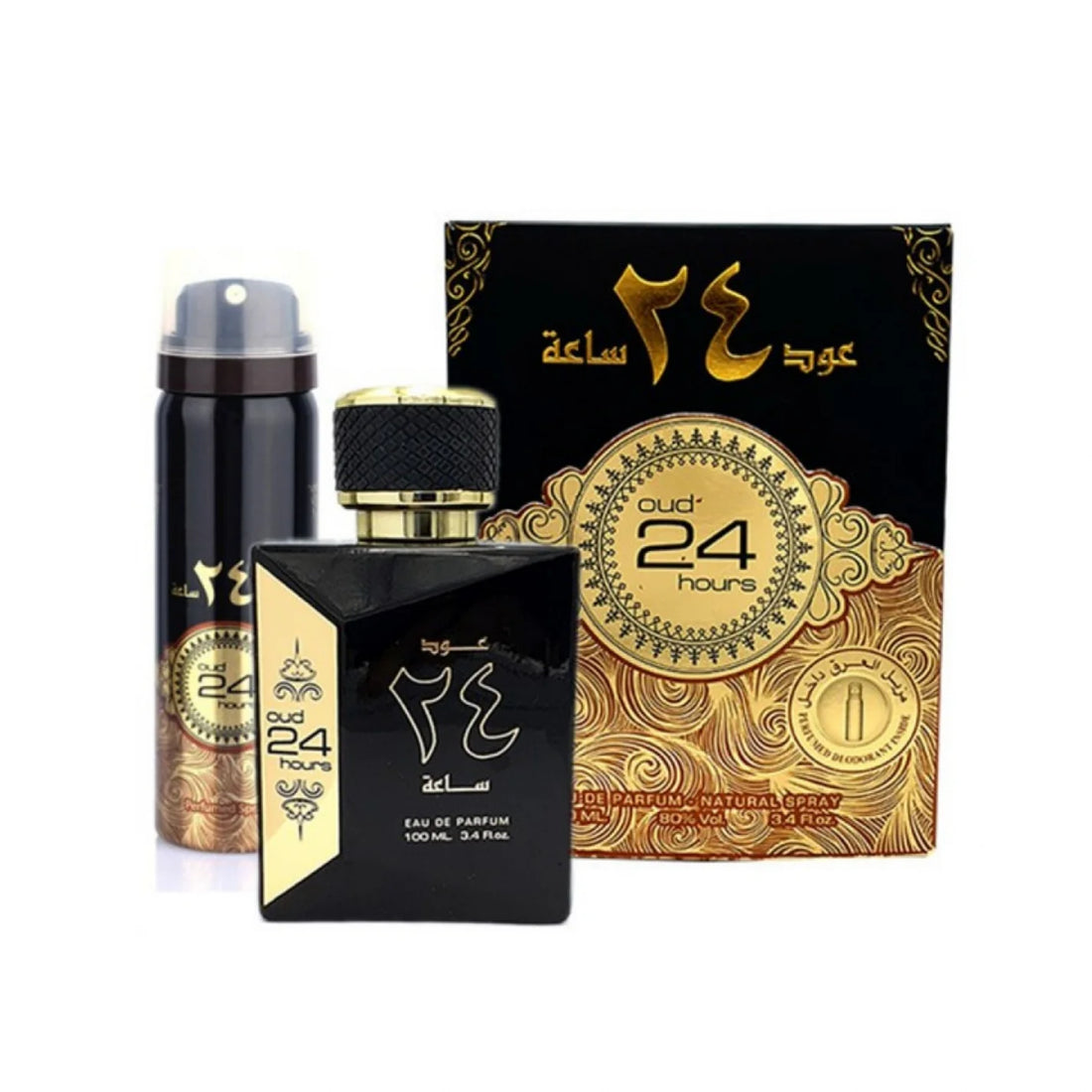 Ard Al Zaafaran Oud 24 Stunden Eau de Parfum Set mit Deo