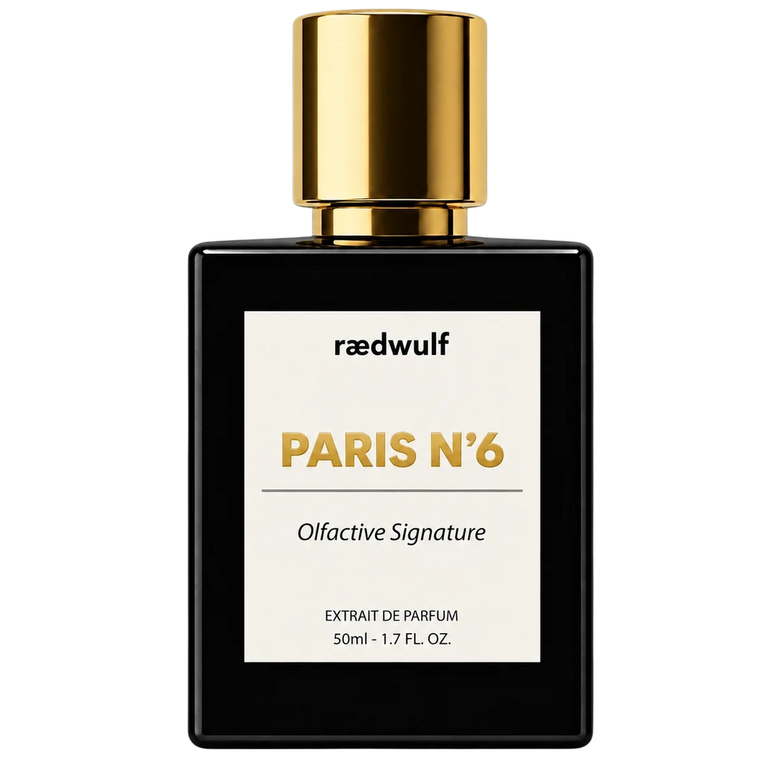 Flasche von rædwulf Paris N'6 EdP in einem eleganten Design