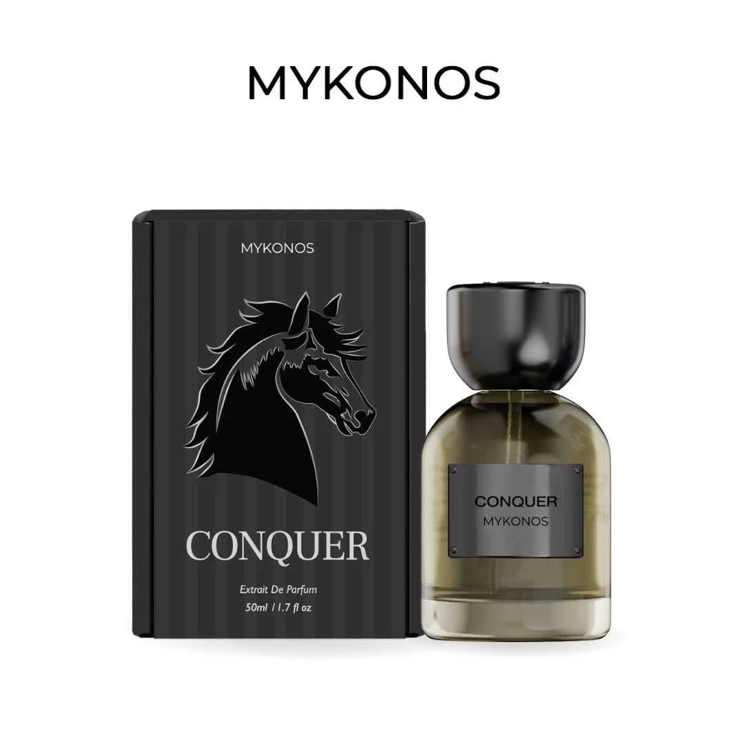 Mykonos Conquer EdP 50ml, kraftvoller Herrenduft für selbstbewusste Männer.